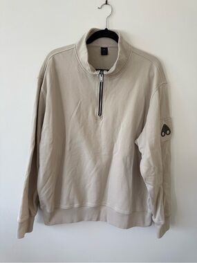 EUC moose knuckles 1/4 zip sweater